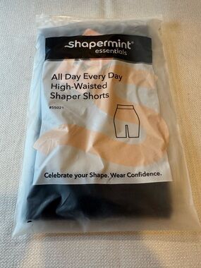 Shapermint Essentials Every Day High-Wasted Shaper Shorts #55021 XL/XXL Black